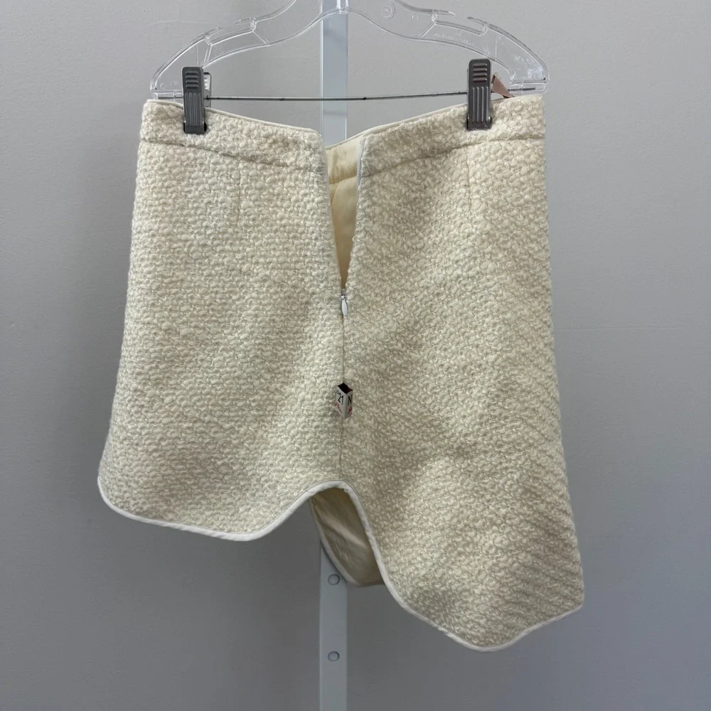 No 21 Boucle Fleece‎ Skirt Kids Girls size 10 yr Cream